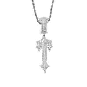 "Cadena Trapstar 24K gold chain with diamonds"