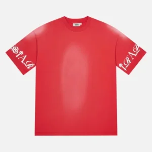 Red Trapstar text T-shirt