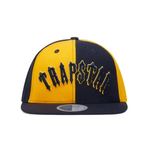 Dark blue and yellow Trapstar Irongate snapback