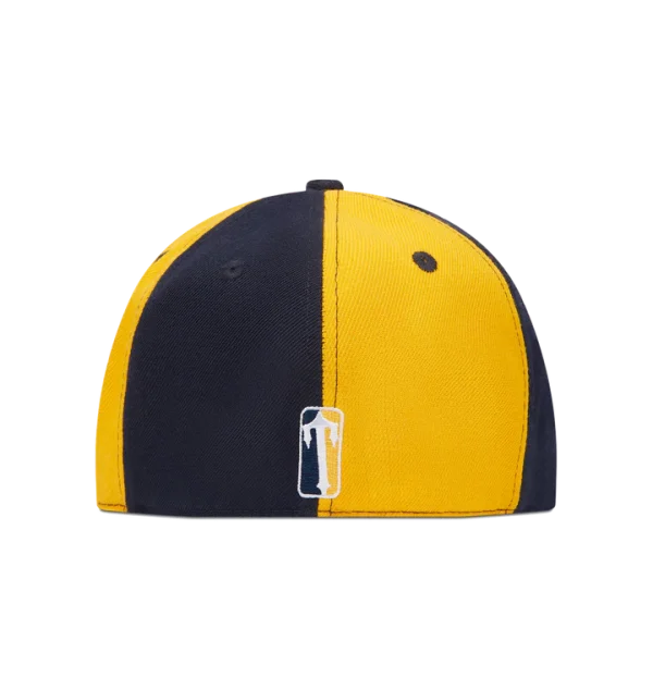 Dark blue and yellow Trapstar Irongate snapback