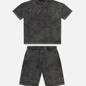 Trapstar Grey Shorts with Logo