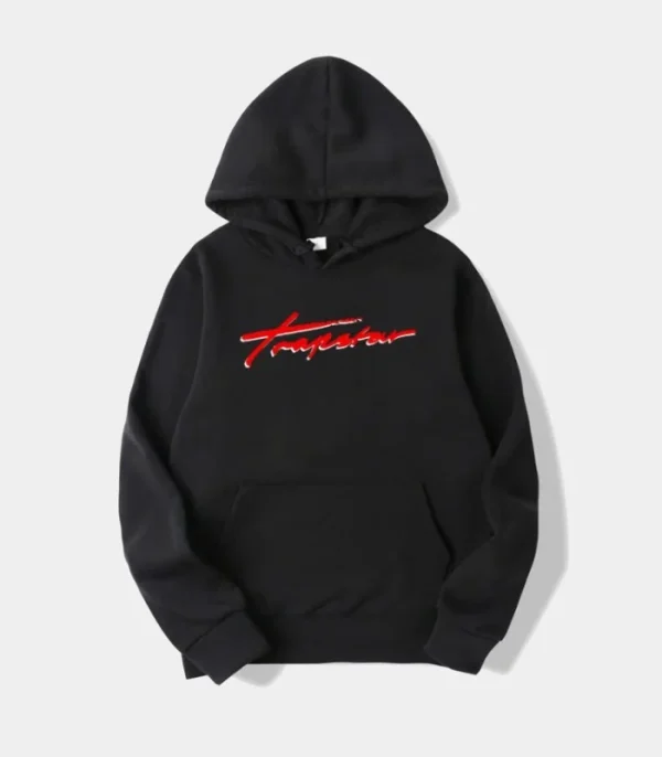 Red and black logo Trapstar hoodie