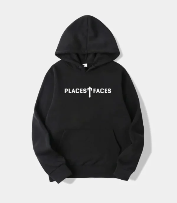 Black Trapstar Places T-Faces hoodie