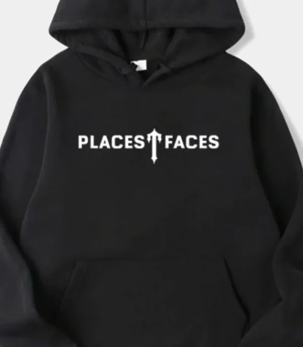 Black Trapstar Places T-Faces hoodie