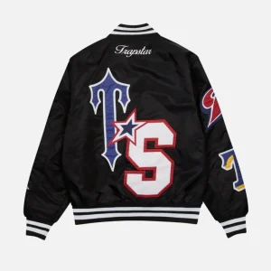 Women's cropped Trapstar T-Jacquard quilted jacket