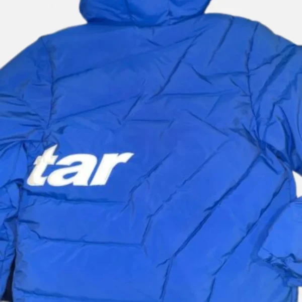 Blue Trapstar Hyperdrive hooded jacket