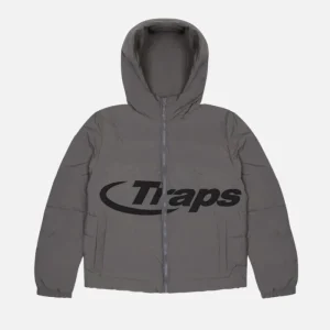 Gray Trapstar Hyperdrive hooded jacket