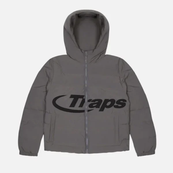 Gray Trapstar Hyperdrive hooded jacket