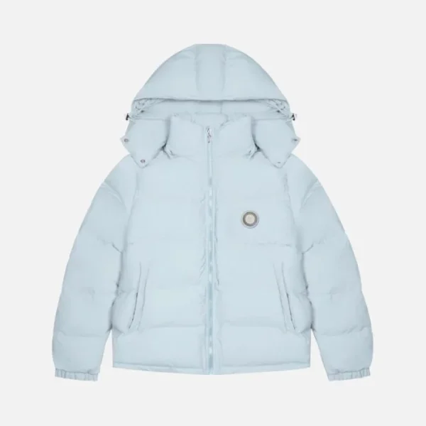 Baby blue Trapstar Irongate hooded jacket