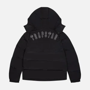 Black Trapstar Irongate detachable hood padded jacket