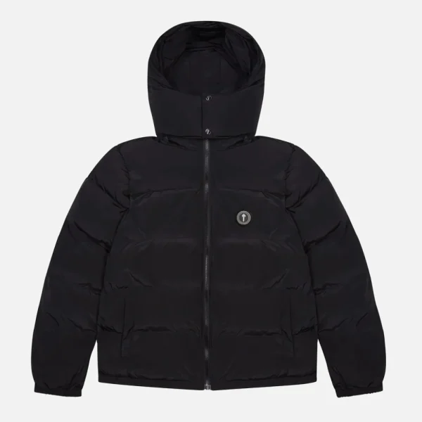 Black Trapstar Irongate detachable hood padded jacket