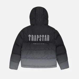 Black Trapstar Decoded 2.0 padded hooded jacket