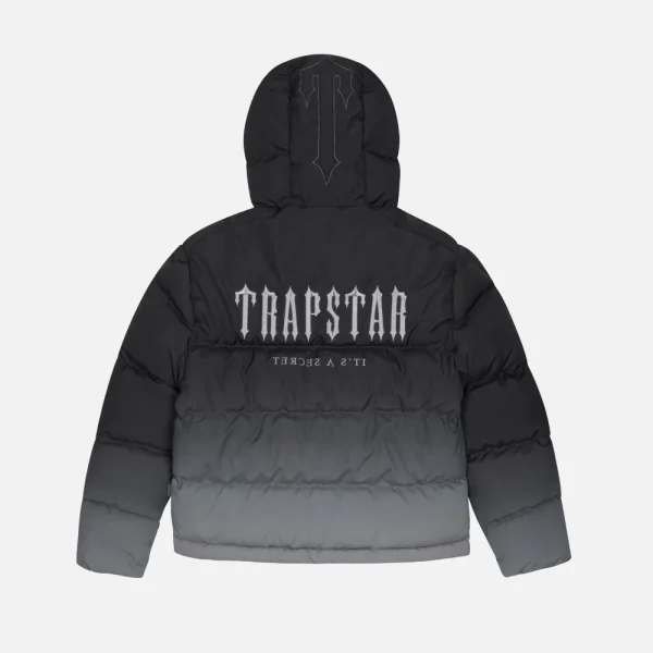 Black Trapstar Decoded 2.0 padded hooded jacket