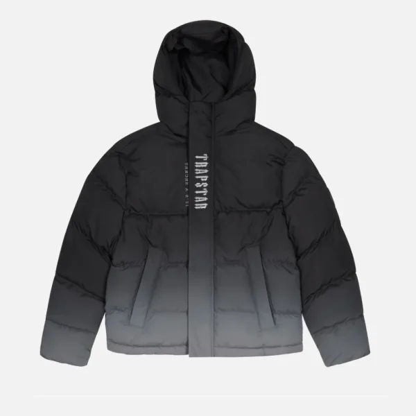 Black Trapstar Decoded 2.0 padded hooded jacket