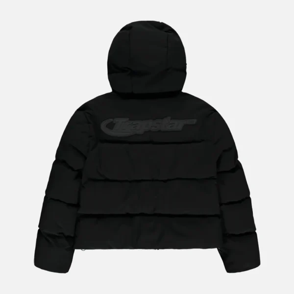 Black Trapstar Hyperdrive technical padded jacket