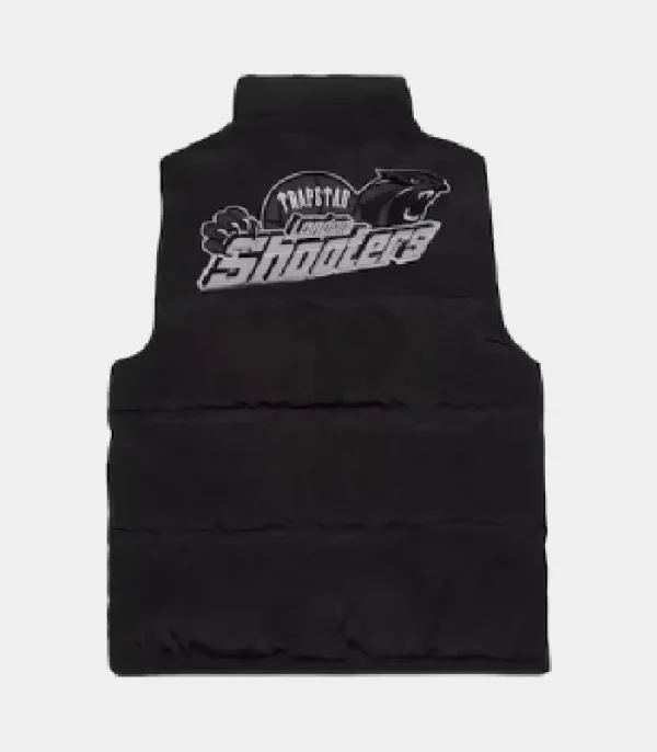 Reflective black Trapstar shooting gilet