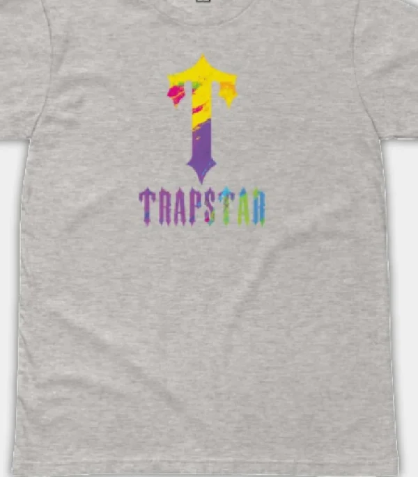 Grey T-For Trapstar Paint T-shirt
