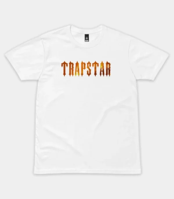 White Trapstar Fire T-shirt