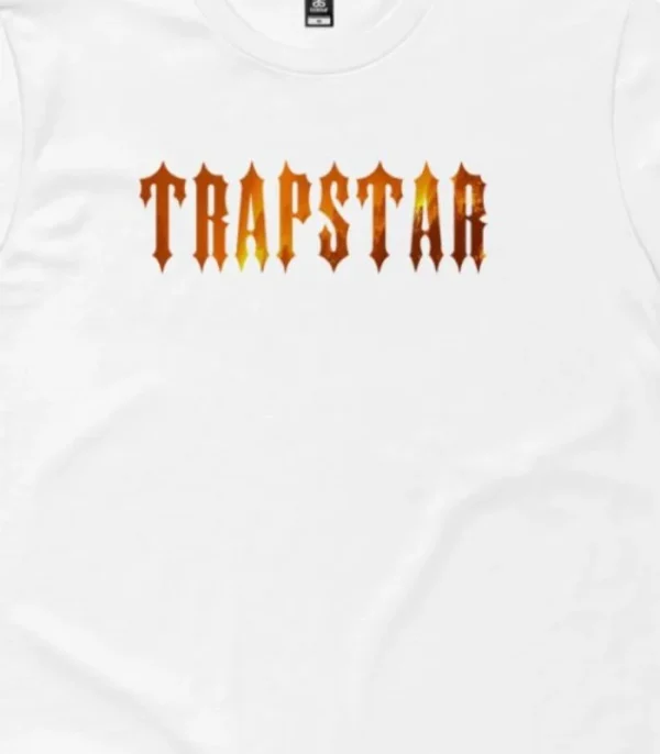 White Trapstar Fire T-shirt