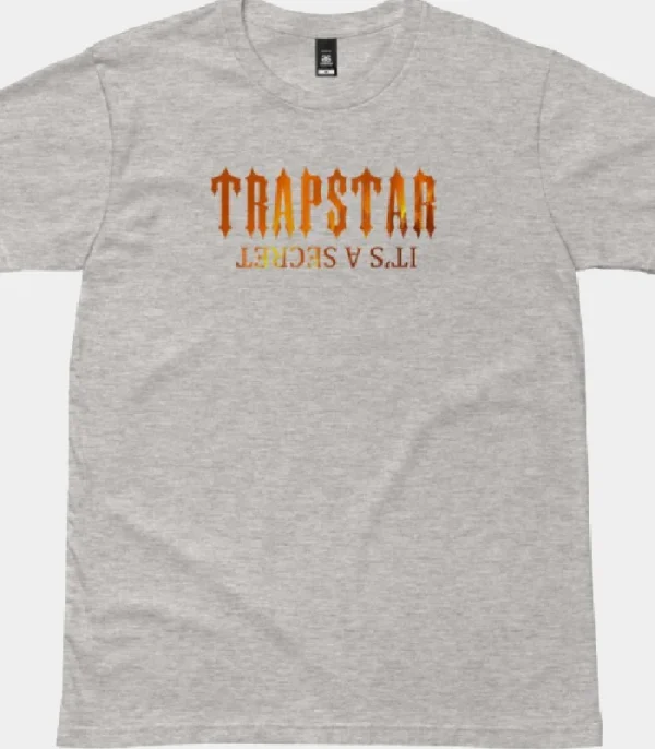 Grey Trapstar It’s A Secret Fire T-shirt