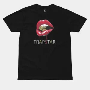 Black Trapstar Red Lips T-shirt