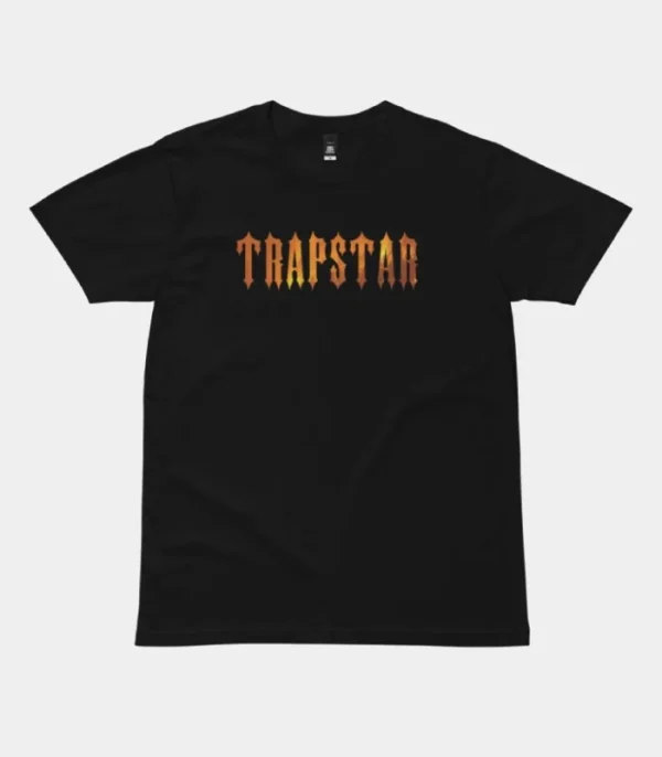 Black Trapstar Fire T-shirt