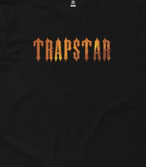 Black Trapstar Fire T-shirt