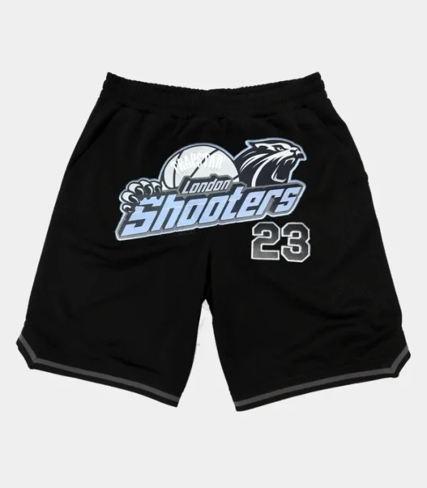 Ice-black basketball shorts by Trapstar Shooters