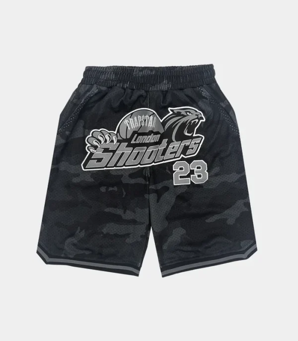 Black basketball shorts by Trapstar Shooters
