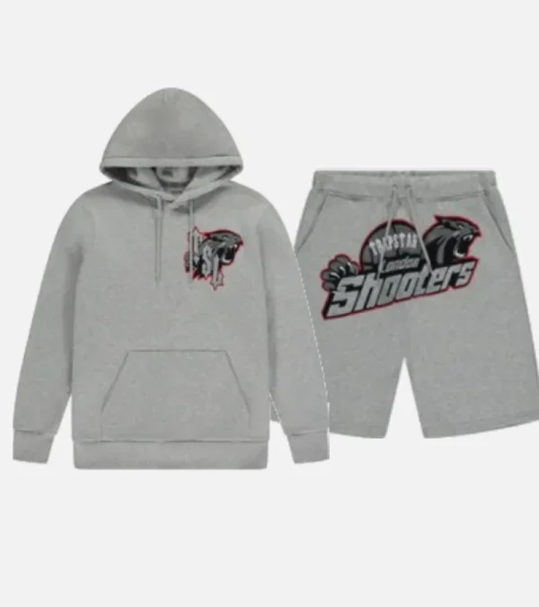 Trapstar Shooter Grey Hoodie Set