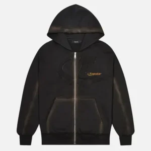 Washed black Trapstar Hyperdrive hoodie