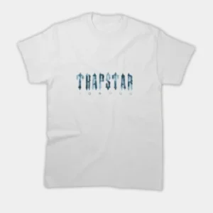 White-blue Trapstar Esstional T-shirt