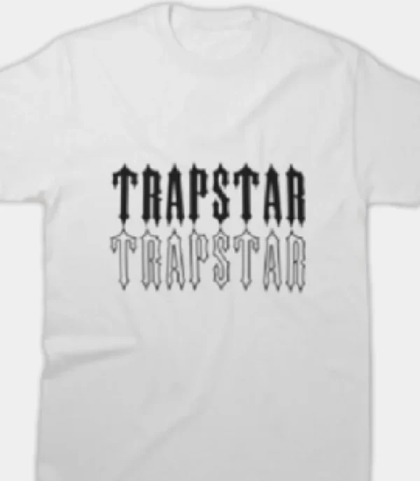 White-black Trapstar Esstional T-shirt
