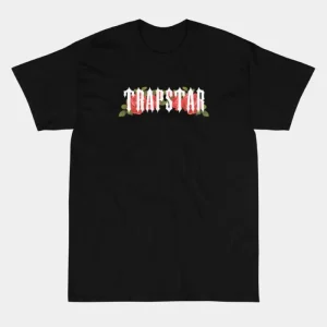 Trapstar black flowers T-shirt