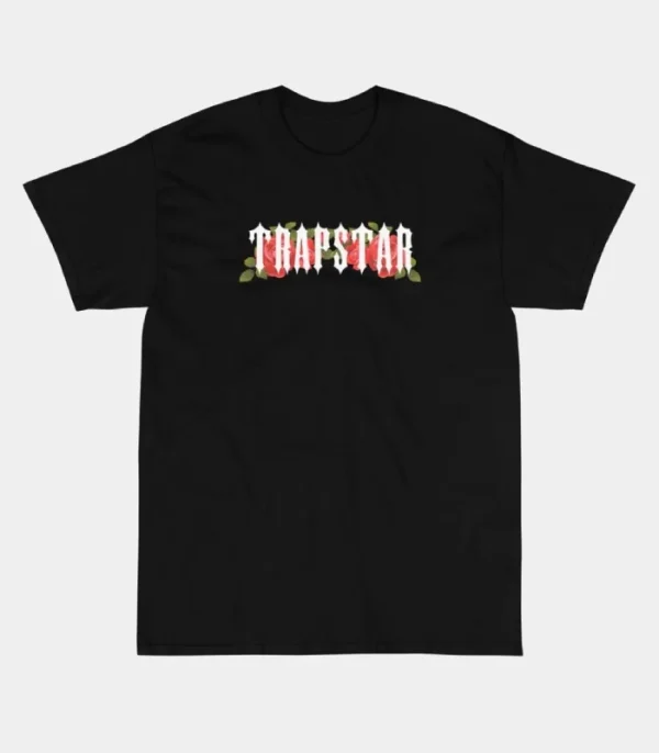 Trapstar black flowers T-shirt