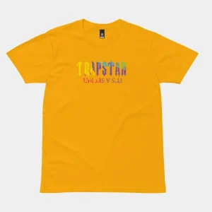 Yellow Trapstar secret paint design T-shirt