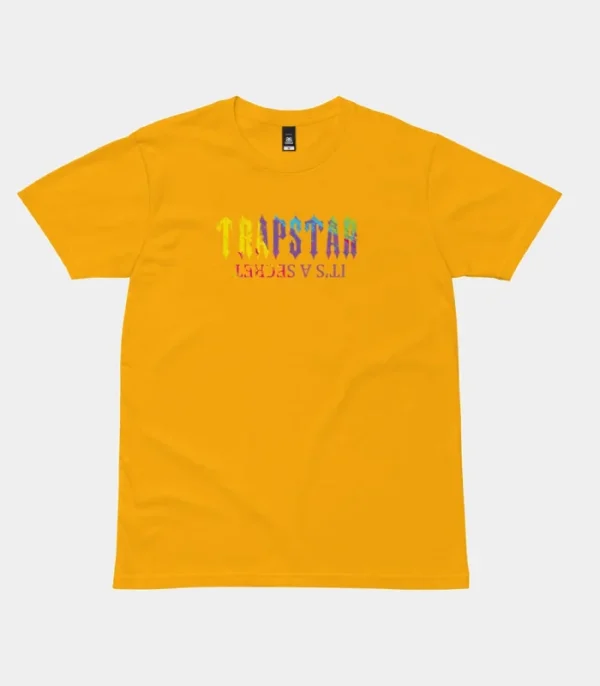 Yellow Trapstar secret paint design T-shirt