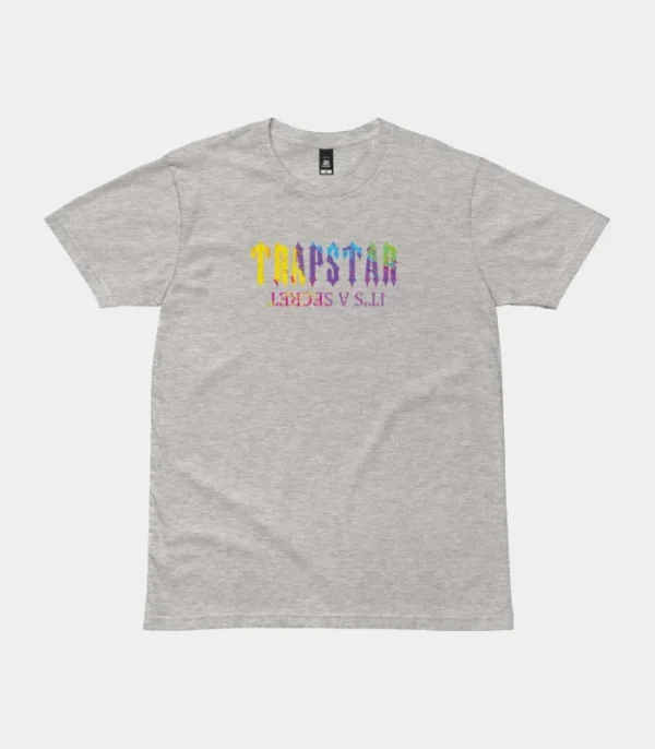 Grey Trapstar secret paint design T-shirt