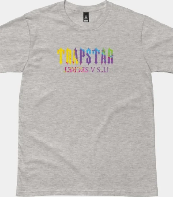 Grey Trapstar secret paint design T-shirt