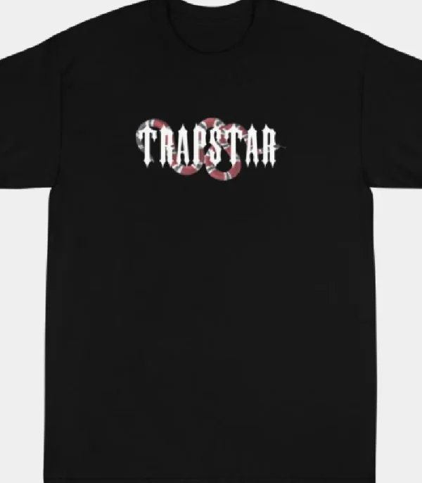 Black Trapstar snake design T-shirt