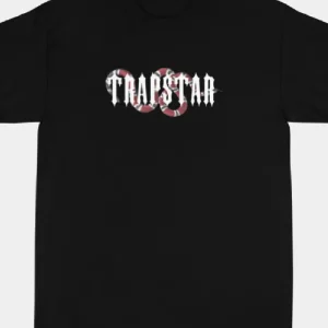 Black Trapstar snake design T-shirt