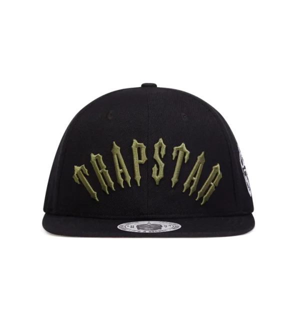 Black and olive Trapstar Irongate snapback