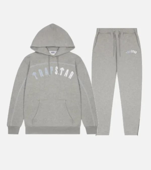 Trapstar Arch Ice Grey Hooded Tracksuit