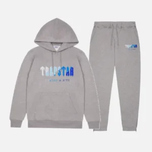 Trapstar Chenille Decoded Grey Hoodie