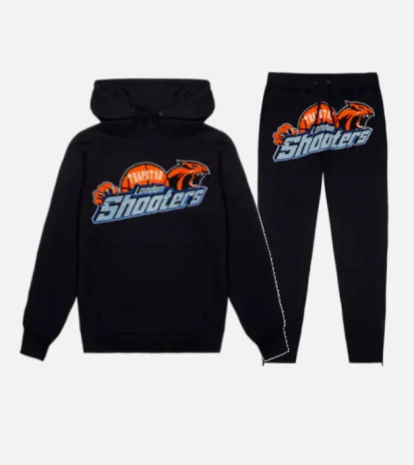Black Trapstar London Shooters hooded tracksuit