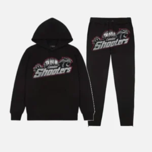 Black and red Trapstar London Shooters tracksuit