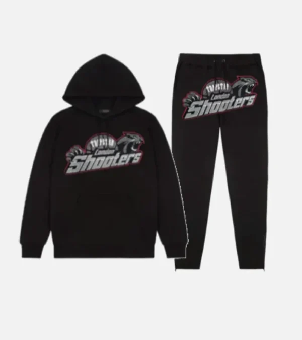 Black and red Trapstar London Shooters tracksuit