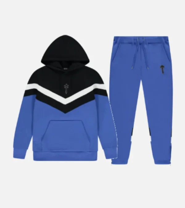 Trapstar V Striped Blue Hoodie