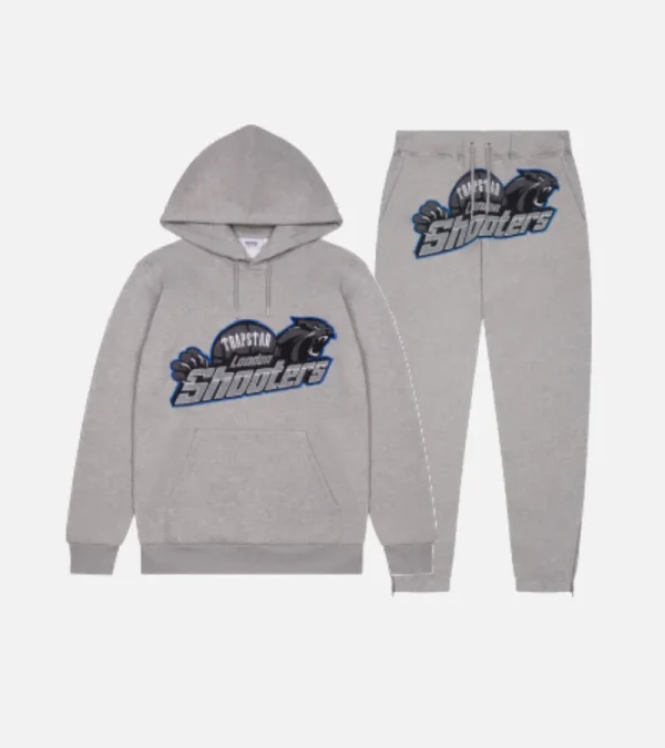 Grey Trapstar Shooters hooded tracksuit